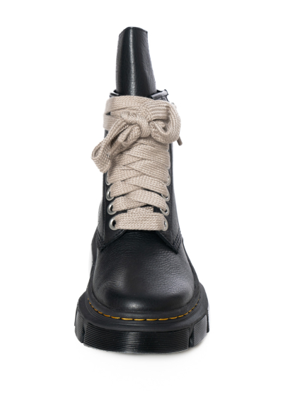 Dr. Martens x Rick Owens, black leather boots with jumbo lacing