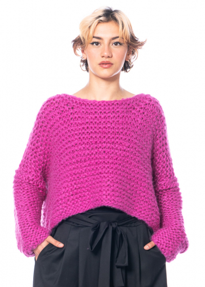 F Cashmere, 100% cashmere knit sweater with cropped fit Lea 10
