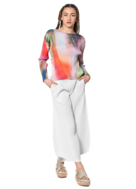 Pleats Please Issey Miyake Vege Mix 1 Top in Red | Lyst