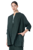 RUNDHOLZ BLACK LABEL, gerade geschnittene Baumwollbluse mit Passe 1263420405 - NOBANANAS - Image 11