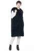 KEDZIOREK, long stylish waistcoat made of faux fur 5101