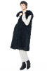 KEDZIOREK, long stylish waistcoat made of faux fur 5101