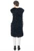 KEDZIOREK, long stylish waistcoat made of faux fur 5101