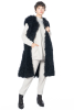 KEDZIOREK, long stylish waistcoat made of faux fur 5101