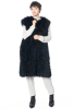 KEDZIOREK, long stylish waistcoat made of faux fur 5101