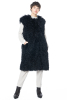 KEDZIOREK, long stylish waistcoat made of faux fur 5101