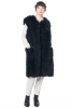 KEDZIOREK, long stylish waistcoat made of faux fur 5101