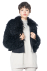 KEDZIOREK, smart short jacket made from faux fur 5102