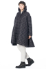 KEDZIOREK, elegant quilted coat with shawl collar 5104