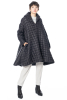 KEDZIOREK, elegant quilted coat with shawl collar 5104