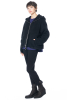 ULI SCHNEIDER, wool fleecy hoody jacket with pockets
