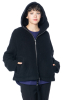 ULI SCHNEIDER, Fleece-Kapuzenjacke aus Wolle mit Taschen