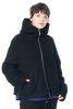 ULI SCHNEIDER, wool fleecy hoody jacket with pockets