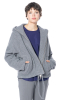 ULI SCHNEIDER, Fleece-Kapuzenjacke aus Wolle mit Taschen