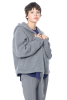 ULI SCHNEIDER, Fleece-Kapuzenjacke aus Wolle mit Taschen
