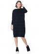 PLEATS PLEASE ISSEY MIYAKE, oversize knit dress with raised seems ICY KNIT