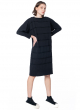 PLEATS PLEASE ISSEY MIYAKE, oversize knit dress with raised seems ICY KNIT