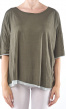 RUNDHOLZ  BLACK  LABEL, doppellagiges T-Shirt in kastiger Form 1233580504