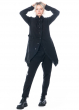 PAL OFFNER, casual penguin coat made of super stretch denim 