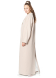 ULI SCHNEIDER, long and wide neopren coat with pockets