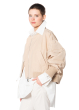 ULI SCHNEIDER, cotton taft bomber jacket with pockets and rib details