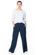 ULI SCHNEIDER, elastic backless blouse in light cotton