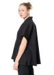 ULI SCHNEIDER, minimalistic blouse in light cotton with short sleeves