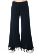 ULI SCHNEIDER, chunky knit flared pants with recycled cotton