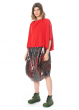 RUNDHOLZ, plaid balloon skirt in patent look 1221150301