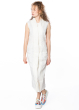 RUNDHOLZ, sleeveless long linen dress with layered front 1241160906