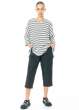 HINDAHL & SKUDELNY, straight cut capri pants with elastic waistband 123H09