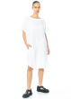 HINDAHL & SKUDELNY, semitransparent, puristic linen dress 123K15