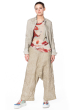 RUNDHOLZ,  comfortable, low crotch linen blend trousers  1241240106