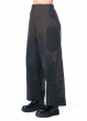 RUNDHOLZ, comfortable linen-cotton pants with earthy allover print 2231240111