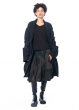 RUNDHOLZ, waisted transition coat in effective crinkle look 2231241226