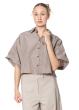 HINDAHL & SKUDELNY, short blouse in fine taffeta 124B17
