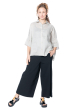 HINDAHL & SKUDELNY, elegant viscose trouser skirt 124H14