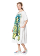 RUNDHOLZ, big cotton dress with handprinted flower print 1241300902