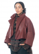 RUNDHOLZ, open, short leather jacket with flared sleeves 2231491115