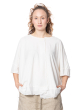 RUNDHOLZ, asymmetric A-Line t-shirt in cotton stretch 1241560512