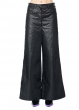 ULI SCHNEIDER, glazed baggy pants with flared cut and pockets