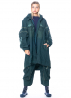 RUNDHOLZ DIP, denim coat with detachable hood and integrated sleeve pockets 2232031204