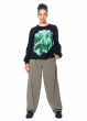 HINDAHL & SKUDELNY, wide sweater with floral print 223P37