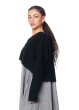 RUNDHOLZ DIP, short knit bolero jacket with fringes 1242337106