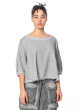 RUNDHOLZ DIP, cotton sweatshirt in a fringed layered look 1242350501