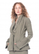 RUNDHOLZ DIP, figure-hugging jacket in cotton stretch with voluminous cuffs 2232391105
