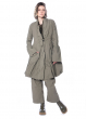 RUNDHOLZ DIP, waisted cotton stretch coat with shawl collar 2232391206