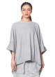 RUNDHOLZ DIP,  linen-cotton t-shirt with batwing sleeves 1242460506
