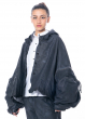 RUNDHOLZ DIP, lamb leather jacket with hood and voluminous sleeve pockets 2232481105