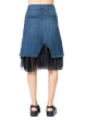 PLUSLAVIE PLÜ, denim skirt with tulle D+M SKIRT